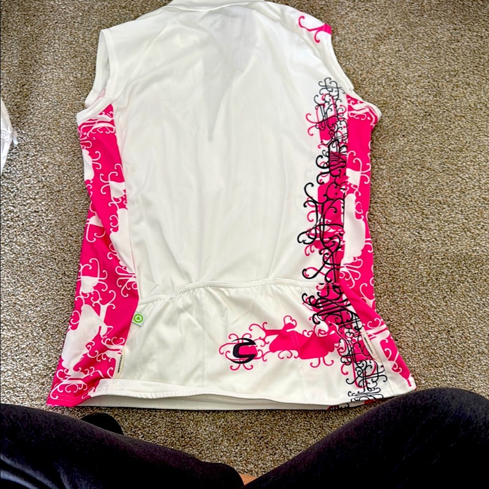 Women's Sleeveless Top - White and Pink